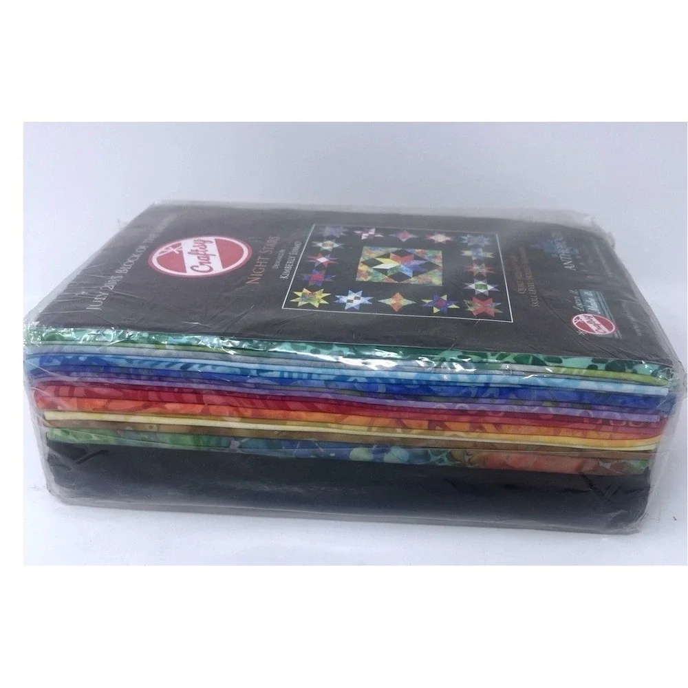 Craftsy 2015 Block of the Month Night Stars Anthology Fabrics New In Package